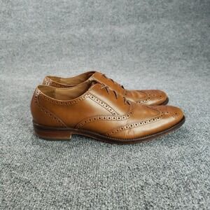 Cole Haan Grand.OS Shoes Mens Size 10.5 Brown Leather Wingtip Dress Oxford